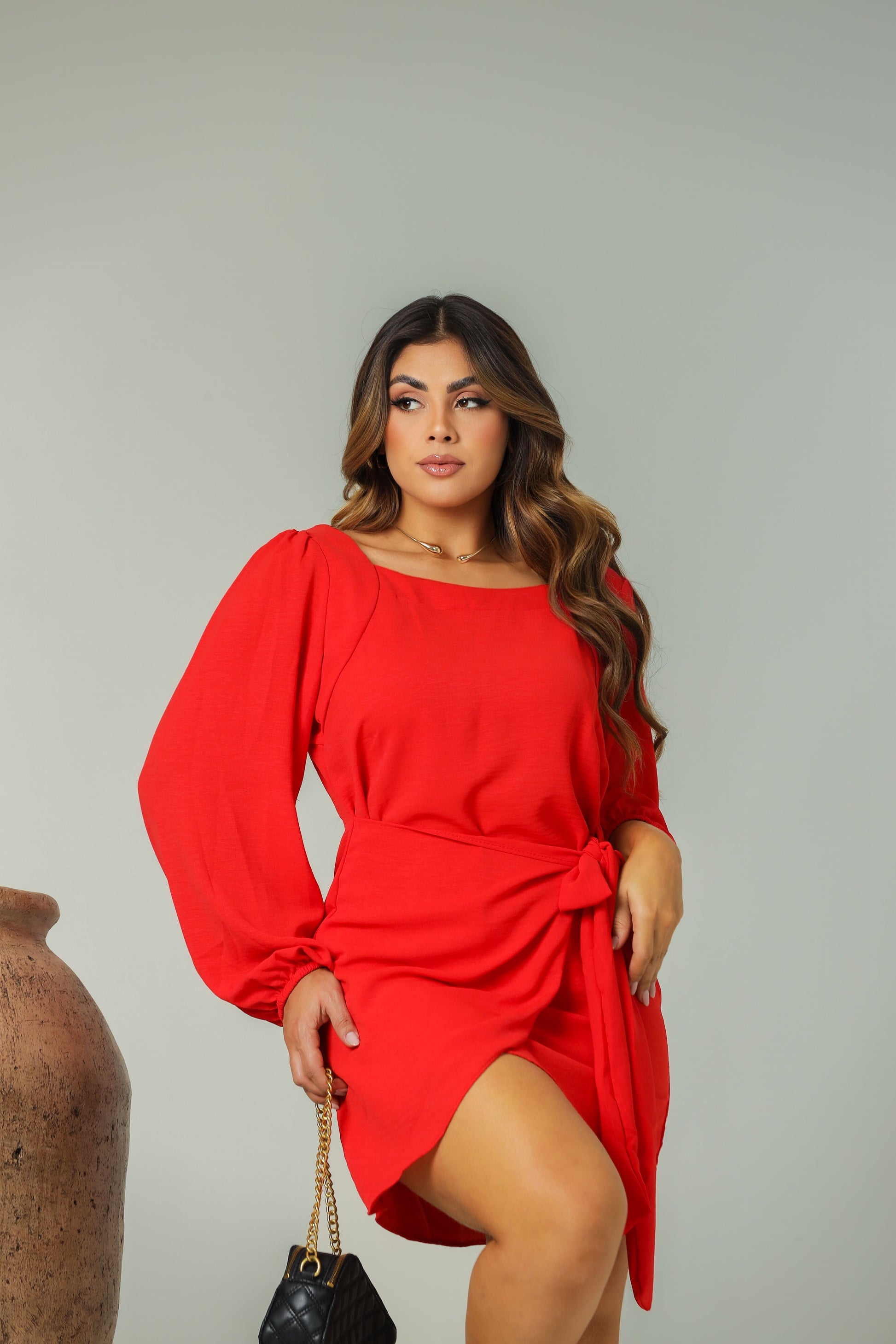 Vestido Eloa Manga Longa